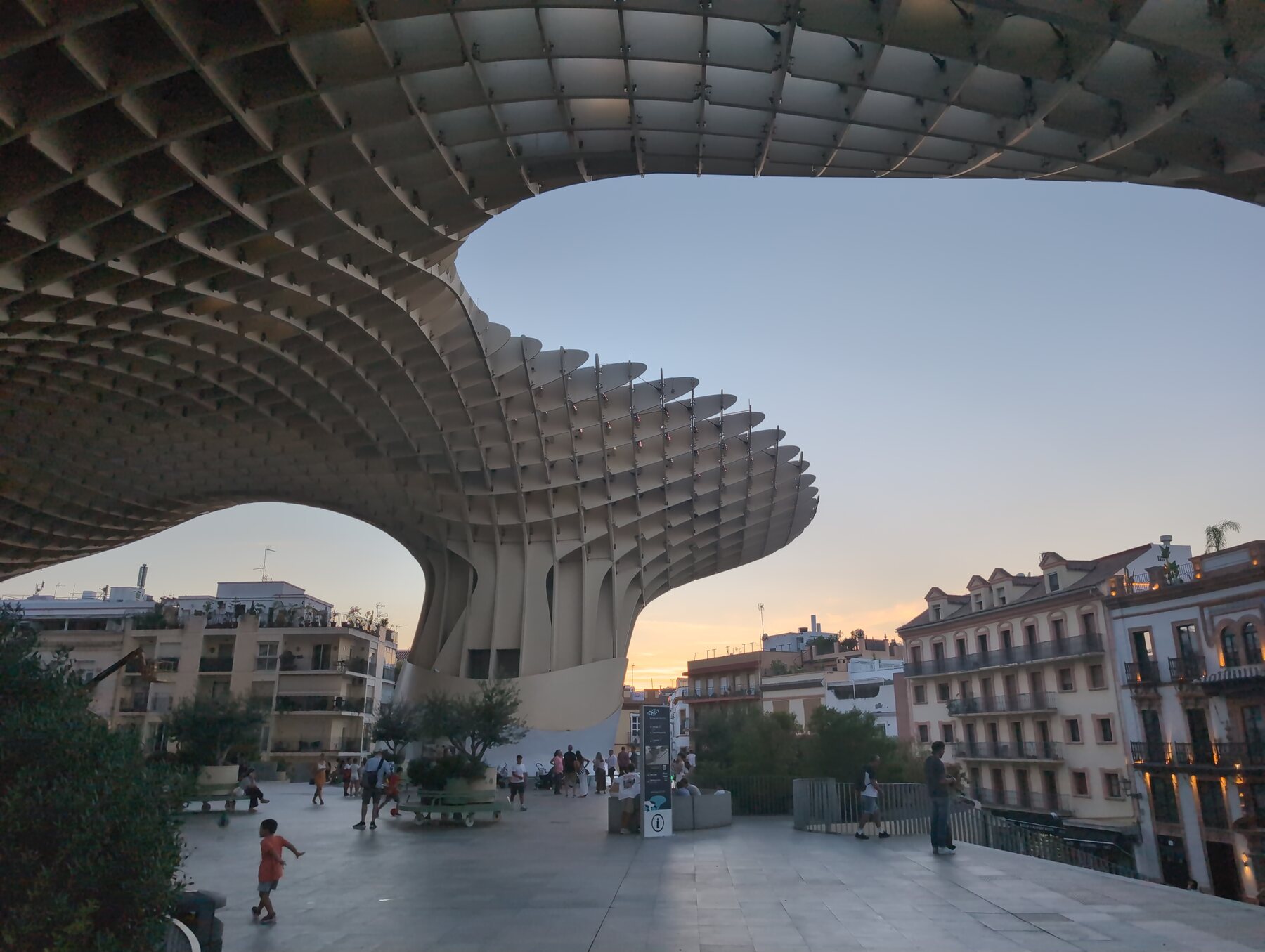 Sunset beneath the Setas de Sevilla