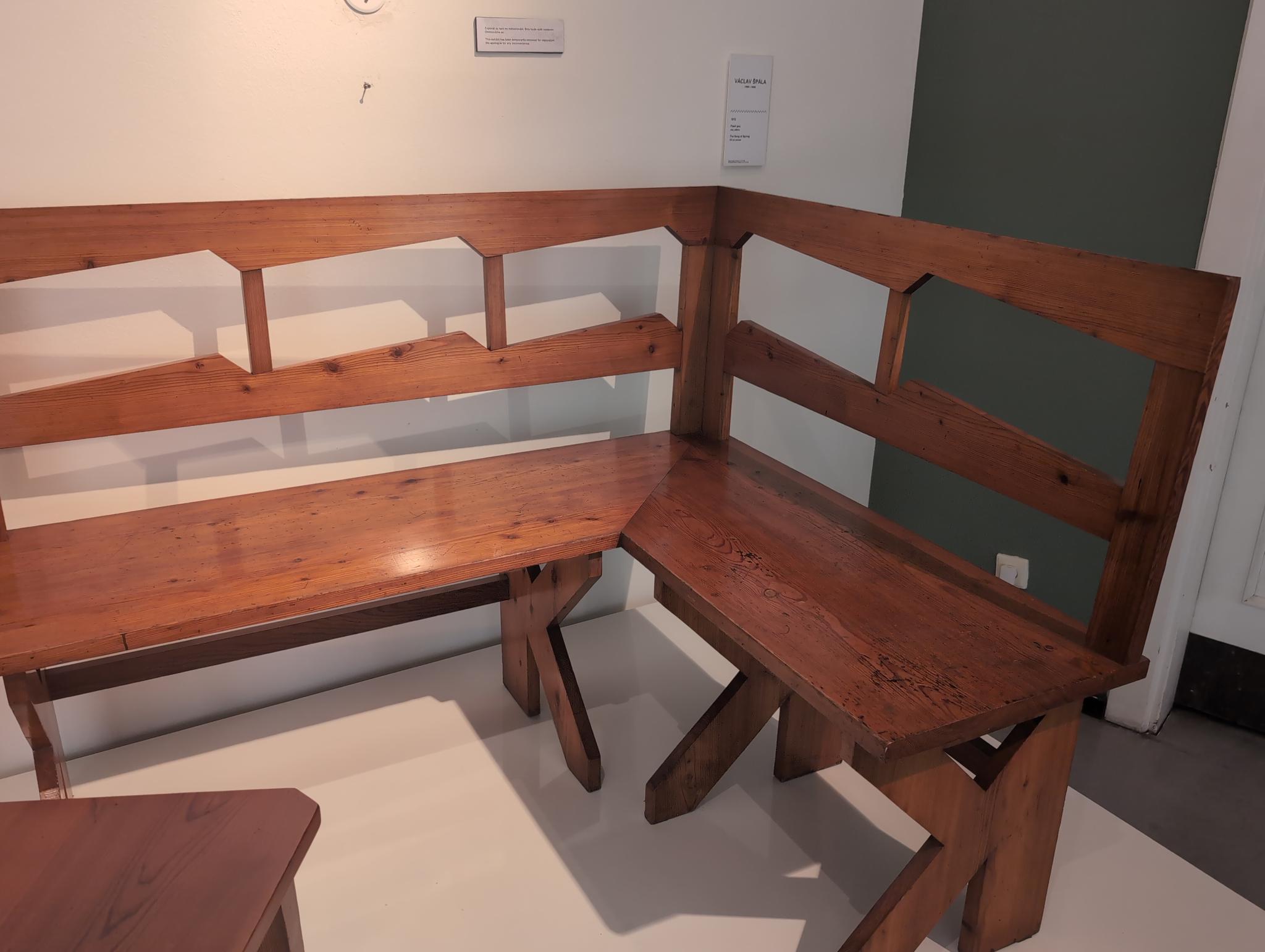 Czech Cubist bench