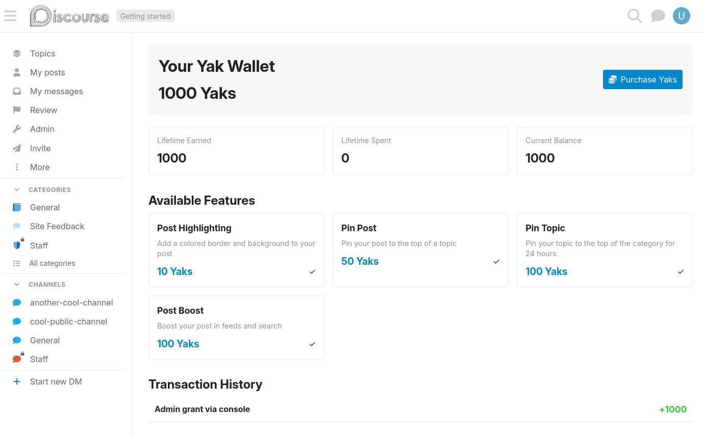 Image showing 1000 Yaks in wallet